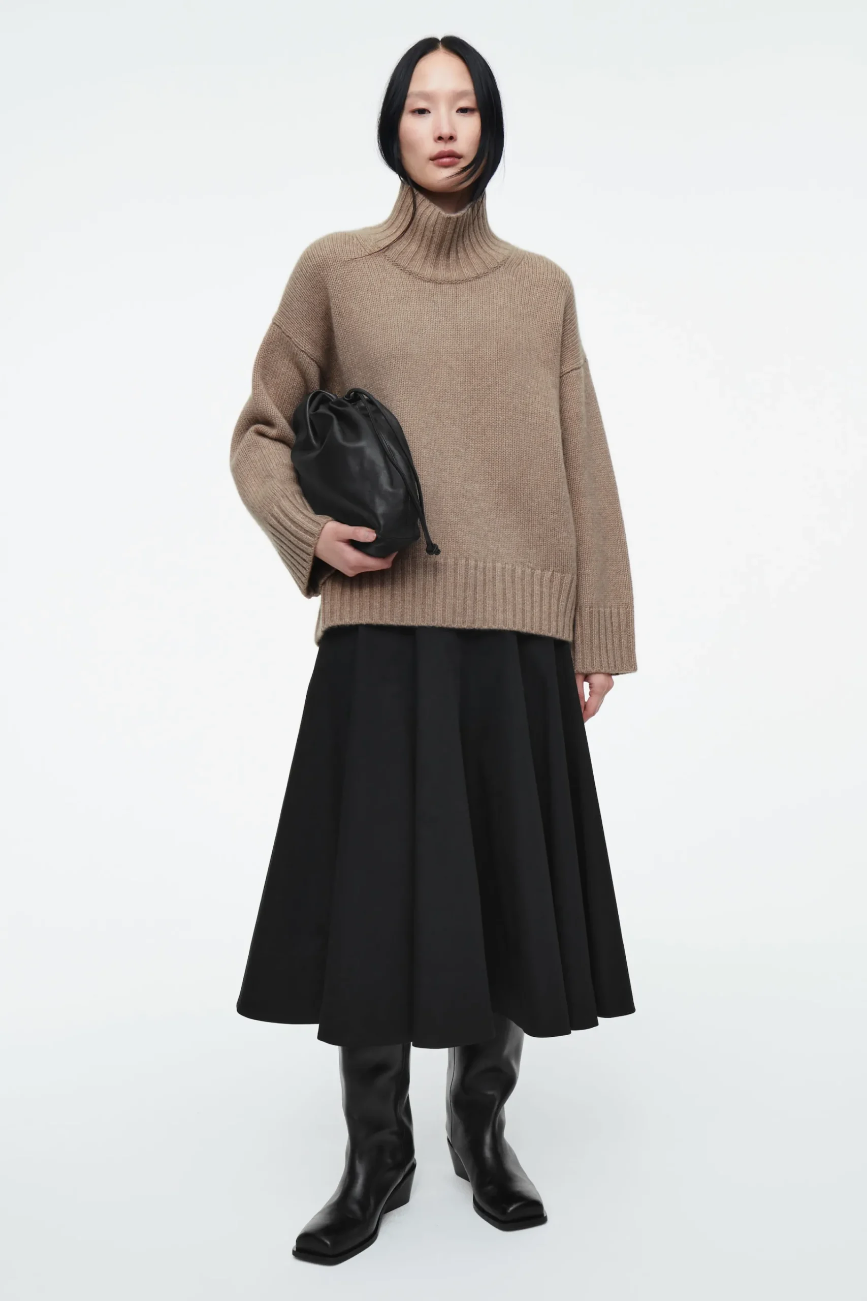 COS PULL À COL ROULÉ EN PUR CACHEMIRE ÉPAIS BEIGE / NON TEINT Best